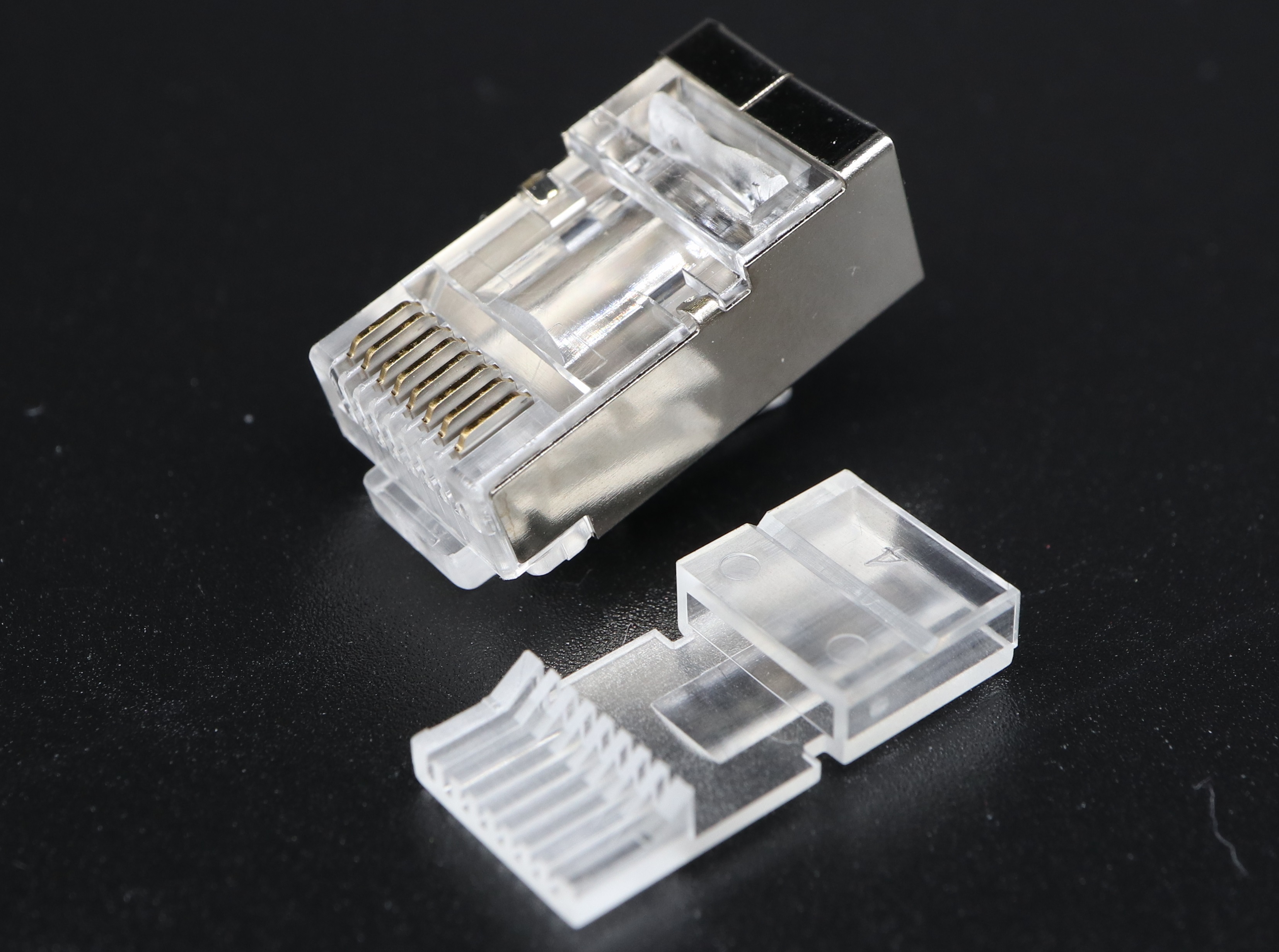 P8-070-3 - C6 8P8C-F-RV STP-0.6mm RJ45 Modular Plug - Plug Master Industrial Co., Ltd.